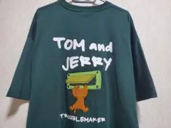 トムとジェリー　TOM AND JERRY Tシャツ　半袖 サガラ　刺繍