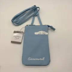 新品未使用　シナモロール　スマホショルダーバッグ ライトブルー