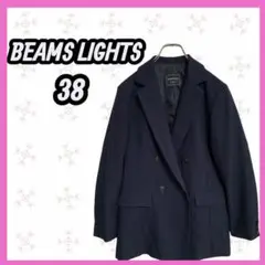 未使用　[BEAMS LIGHTS] ダブル　ネイビー　テーラードジャケット