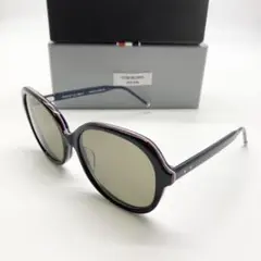 【美品】 トムブラウン サングラス トリコロール TB-503 ブラック 箱付き