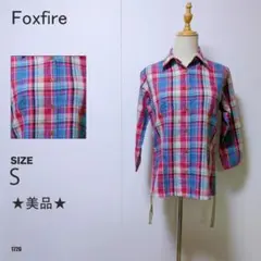 Foxfire チェックシャツ 長袖 Sサイズ アウトドア トレッキング 美品