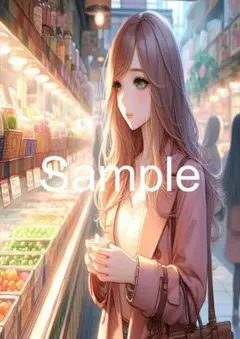 A4サイズアートポスター 1点もの 美女ポスター最高品質 D-N-４３