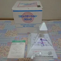 ツインバード　ボイスメッセージ時計付　おしゃべりピラミッド　時計　録音