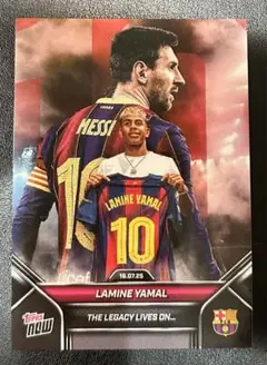 ラミンヤマル　リオネルメッシ　Yamal Topps Now バルセロナ
