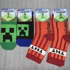 本日限定‼️Minecraft☺︎15〜19cmマイクラモコモコくつ下キッズ4足