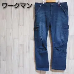 ●ワークマン● フィールドコア デニムカーゴ ストレッチ 大きいサイズ