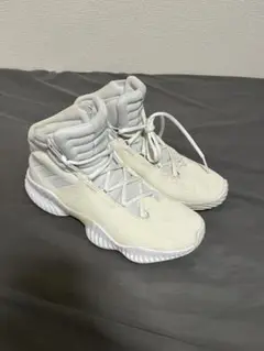 Adidas Bounce ホワイト ハイカット バスケットシューズ
