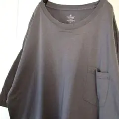 STAFFORD ポケット プレーン 無地 TシャツL グレー 灰色 古着
