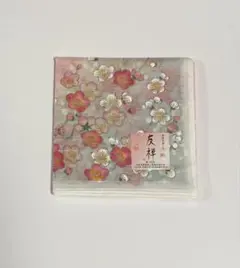 【新品】友禅　ハンカチ　花柄　梅　45×45
