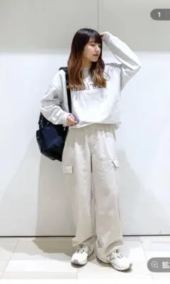 リネンライクカーゴパンツ⭐︎グローバルワーク