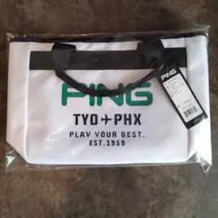 【新品】PING　ホワイト カートバック