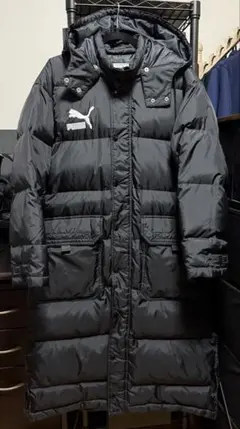 ⭐️良品 PUMA プーマ ダウンベンチコート S-M ブラック ロング丈