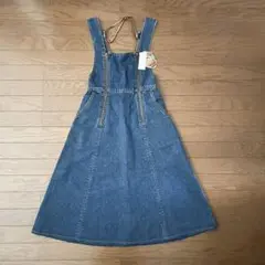 FABRICAT☆ジャンバースカート デニムブルー