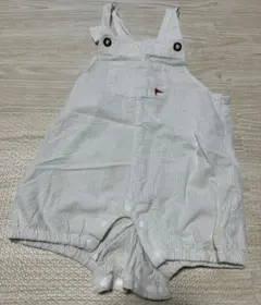 cottoli バースデイ　白　サロペット　ベビー　マリン