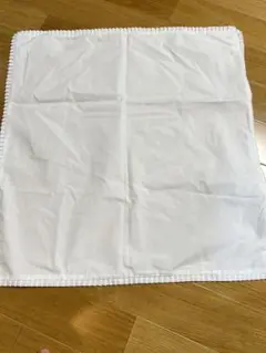 ホワイトストライプ座布団カバー 59x63cm 2枚