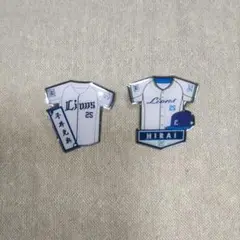 西武ライオンズ.平井克典ピンバッチセット.①