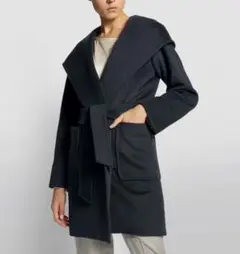 Max Mara RIALTO リアルト フーデッドコート ブラック 36