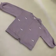SIMPLEFREE 犬刺繍 トレーナー 95