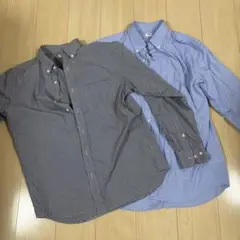 【新品未使用】ユニクロ　UNIQLO 長袖ワイシャツ 2枚セット　Lサイズ