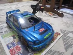 エンジンラジコンカー ⑥ 1/8 TGX フルメカ インプレッサ エンジンOK エンジンラジコンカー ⑥ 1/8 TGX フルメカ インプレッサ
