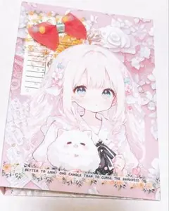 ※ファイルのみ おすそ分けファイル 女の子 コラージュ 素材 紙モノ ピンク 白