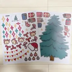 クリスマスツリー ウォールステッカー 30×40cm