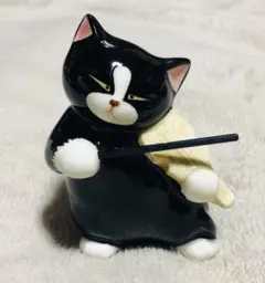 瀬戸焼】黒猫オーケストラ11体セット 黒猫音楽隊 黒猫楽団