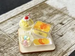 ［アイスパフェセット①］ミニチュアスイーツ　フェイクスイーツ