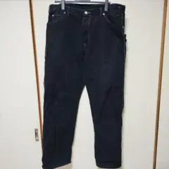 ディッキーズ　ワークパンツW38 L34　ダック　ブラック　ペインターパンツ