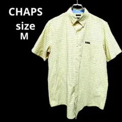 チャップス CHAPS 半袖ボタンダウンシャツ チェック柄 M