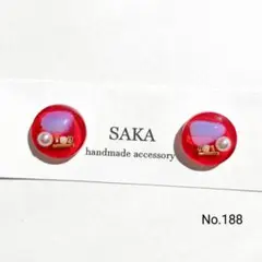 ❲No.188❳▫▪ハンドメイド▪▫♡ レジンピアス◈イヤリング