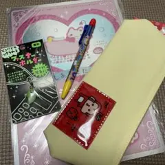 サンエックス　しあわせにゃんこ　など　文具セット