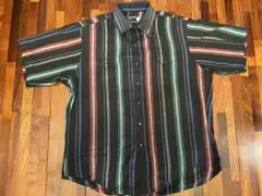 【値下】Wrangler Cowboy Cut 半袖シャツ XL ストライプ