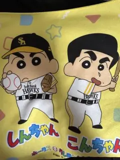 未使用　クレヨンしんちゃん　ソフトバンクホークス タオル