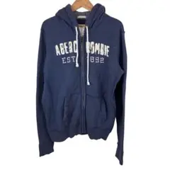 Abercrombie&Fitch アバクmen's メンズ　ロゴ　パーカー　L