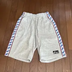アシックスasics グレー ハーフパンツ 日本製