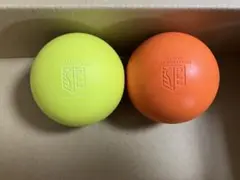 マッサージボール　ラクロスボール　オレンジイエロー2個セット