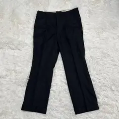 ✨ ボタンフライ WOOL BEAUTY スーツスラックスパンツ　チャコール