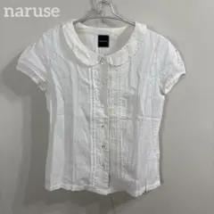 naruse ガーゼタッチ生地 シャツブラウス