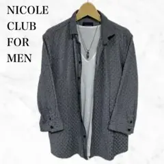 NICOLE CLUB FOR MEN 七分袖シャツ　グレー系　トップス