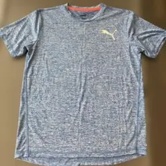 PUMA 青 クルーネック Tシャツ M