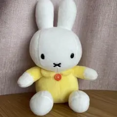【匿名配送】【超美品】ミッフィー　ぬいぐるみ　白　イエロー S