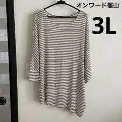 オンワード樫山　23区　トップス　アシンメトリー　大きいサイズ　46