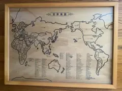 世界地図木工パズル
