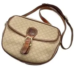 Celine セリーヌ ショルダーバッグ マカダム柄 トリンオフ ハーフムーン
