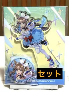 ウマ娘 アクリルスタンド&缶バッジ アーモンドアイ 4thAnniversary