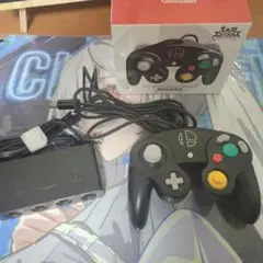 ニンテンドー ゲームキューブ コントローラ スマブラブラック