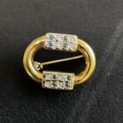 小さな金色のブローチ　ヴィンテージ