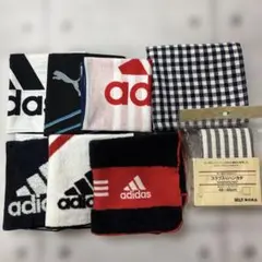 adidas/PUMA/無印良品 ハンカチセット　8点