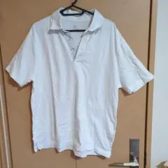 Gap ギャップ ピマコットン ホワイト ポロ シャツ